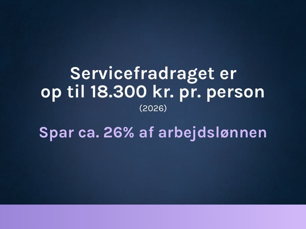 Husk at indberette dit servicefradrag